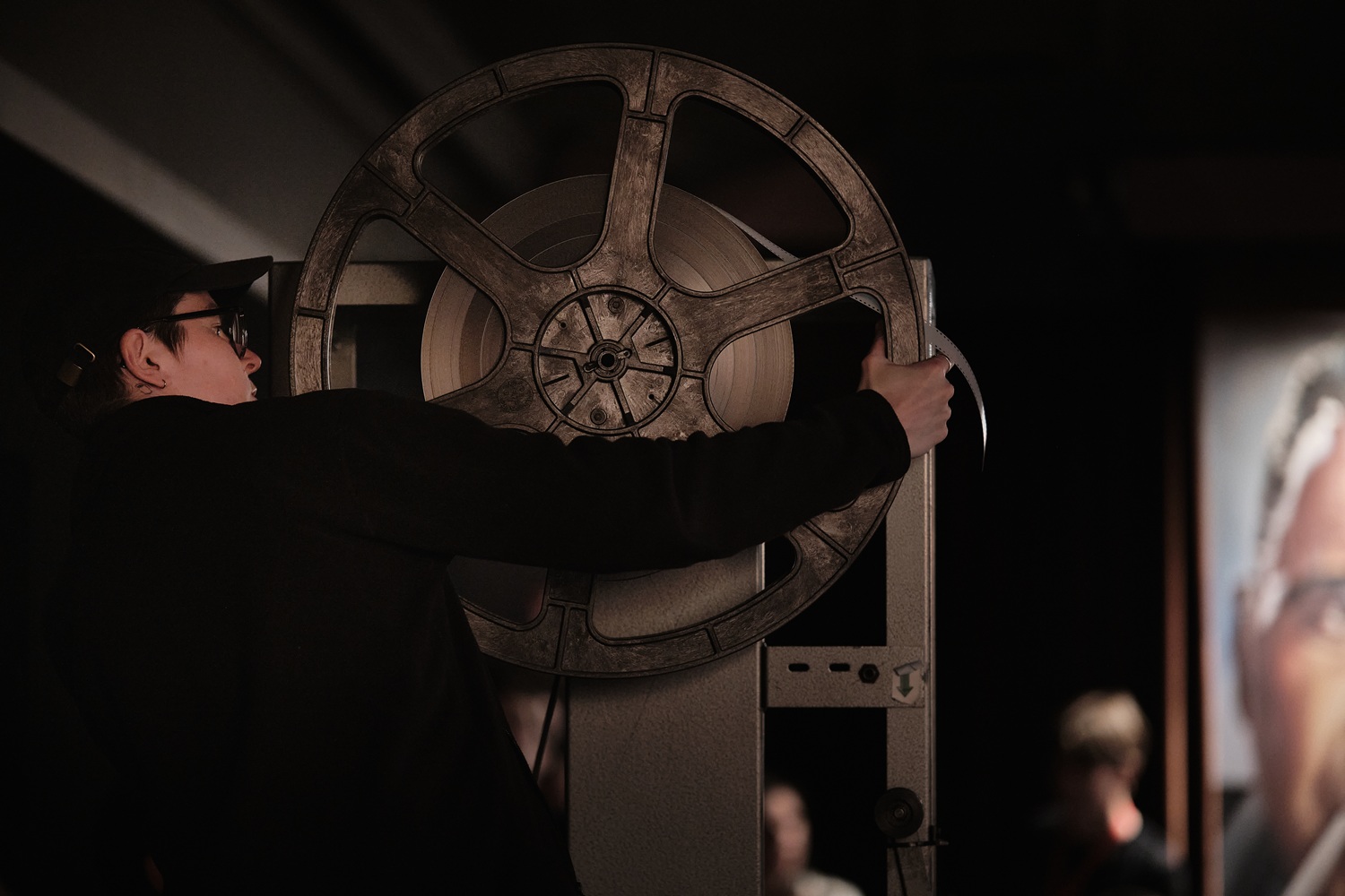 Projectionniste à la soirée de clôture 