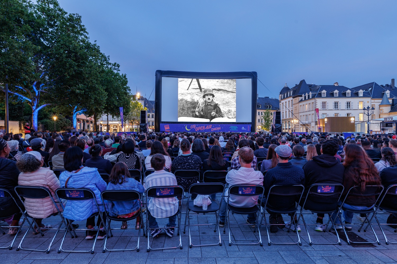 Photo du City Open Air Cinema lors de la séance The Great Dictator