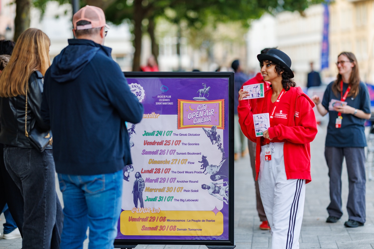 Photo du City Open Air Cinema lors de la séance The Great Dictator